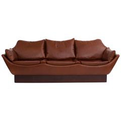 Phenomenal Danish Leather Sofa 7