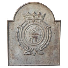 Plaque de cheminée française de style Louis XIV, 20e siècle