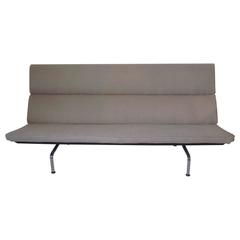 Eames Compact Sofa In Rich Italian Linen