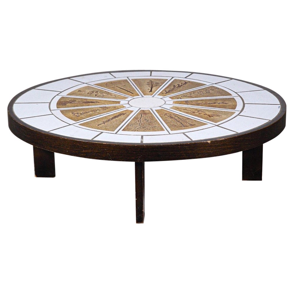 Keramik-Couchtisch von Roger Capron Vallauris, Frankreich, 1970er Jahre