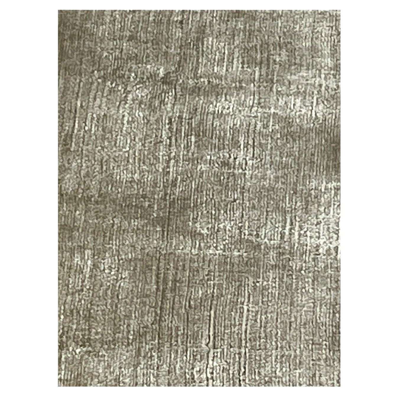 Hand-Loomed Contemporary Area Rug, Breeze Design, 6´6¨x 9´7¨, Kela Silk Gold