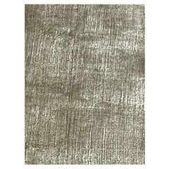 Hand-Loomed Contemporary Area Rug, Breeze Design, 6´6¨x 9´7¨, Kela Silk Gold