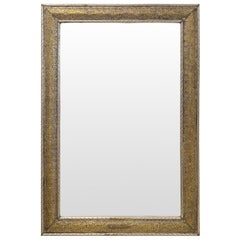 Handgefertigter filigraner Wand- oder Konsolenspiegel im Hollywood-Regency-Stil aus Messing und Silber