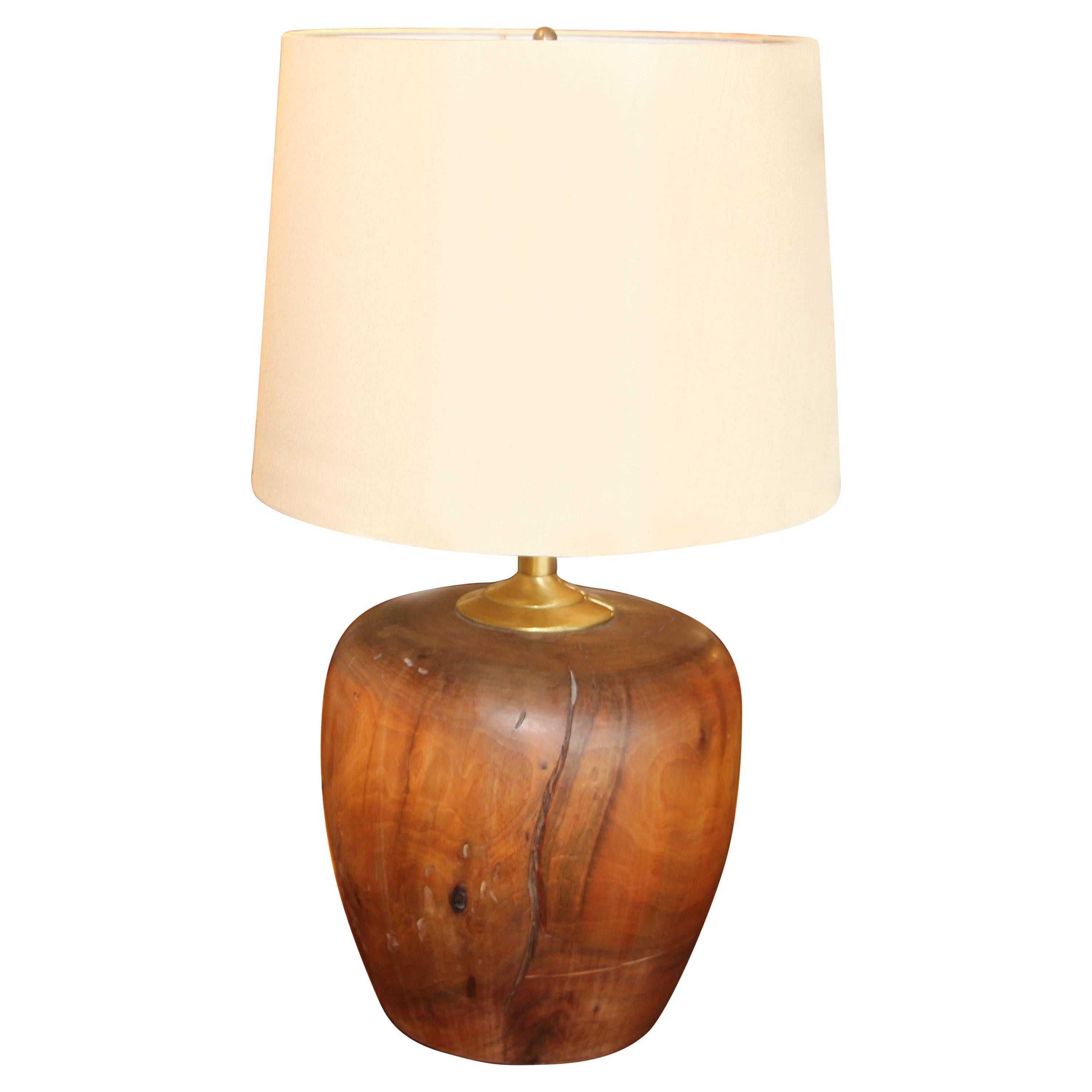 American Craftsman Turned Wood Lamp