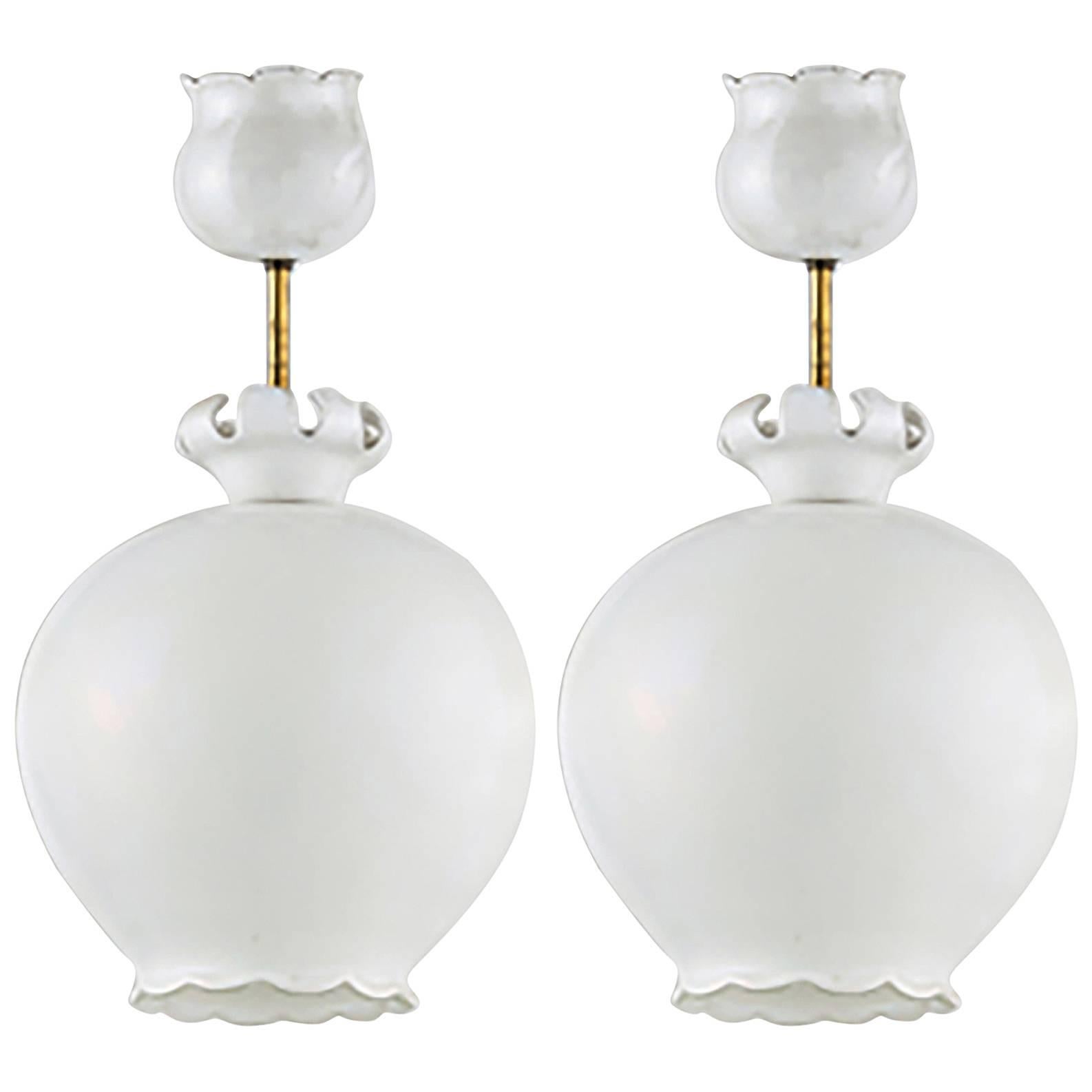 Pair of Ceiling Lamps by Archimede Seguso, Italy, 1950s For Sale
