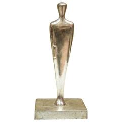 Rare E. W. Lane Silvered Metal Oscar Sculpture, United States, 1938