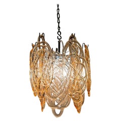 Chandelier from Murano, Italy. Ships free within Continental USA.