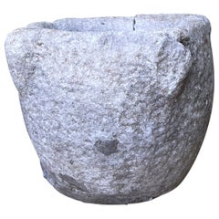 Antik Taş Havan (Vintage Stone Mortar)