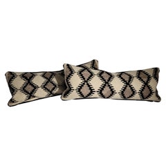 Navajo Indian Weaving Eye Dazzler Pillows-Pair