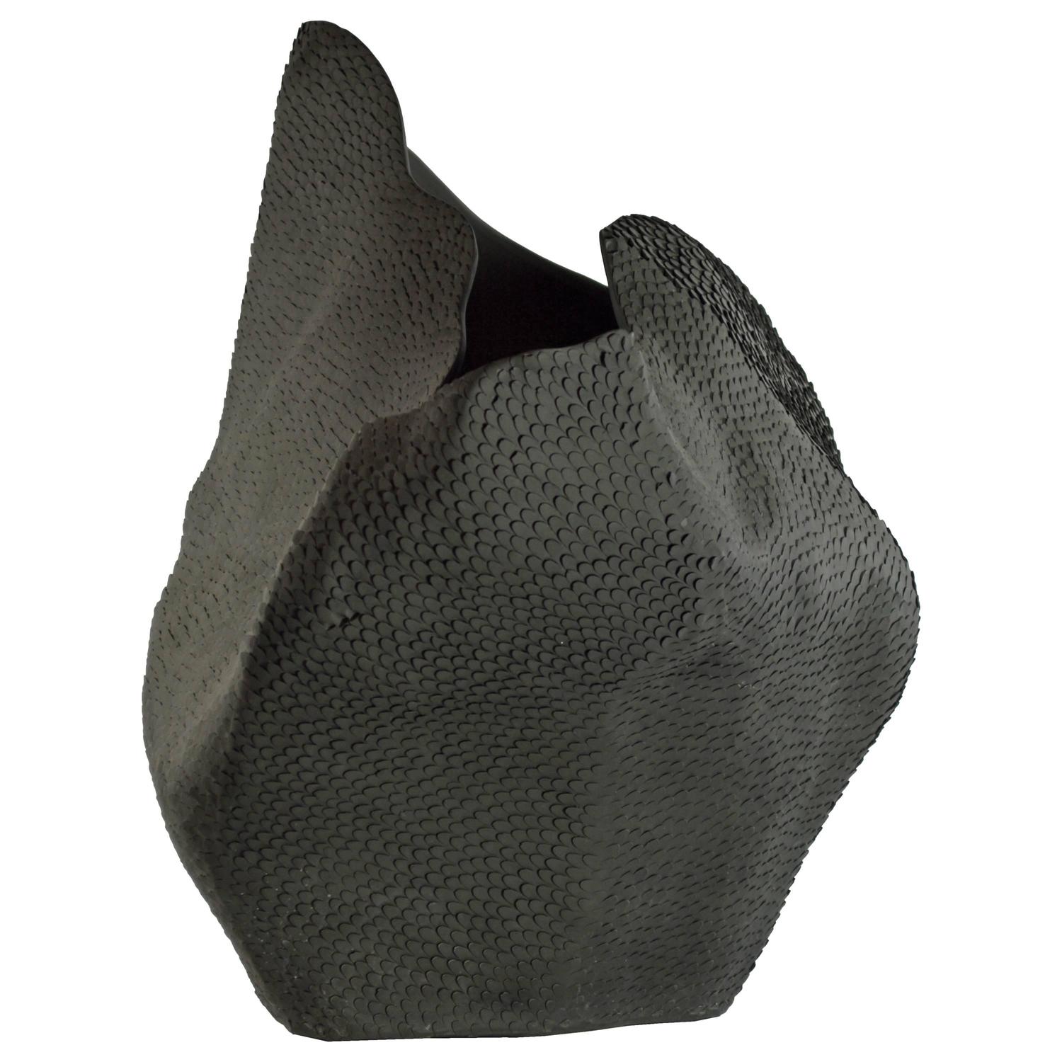 Black Pangolin Textured Vase By Gilles Caffier At Stdibs - black pangolin textured vase by gilles caffier at stdibs -