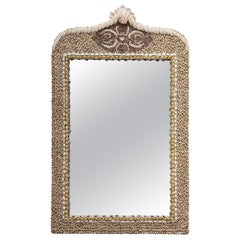 Large Vintage Grotto Style Seashell Mirror