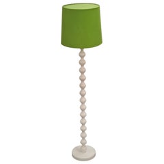 Retro White and Lime Green Floor Lamp by Ikea, Sweden c. 1970s