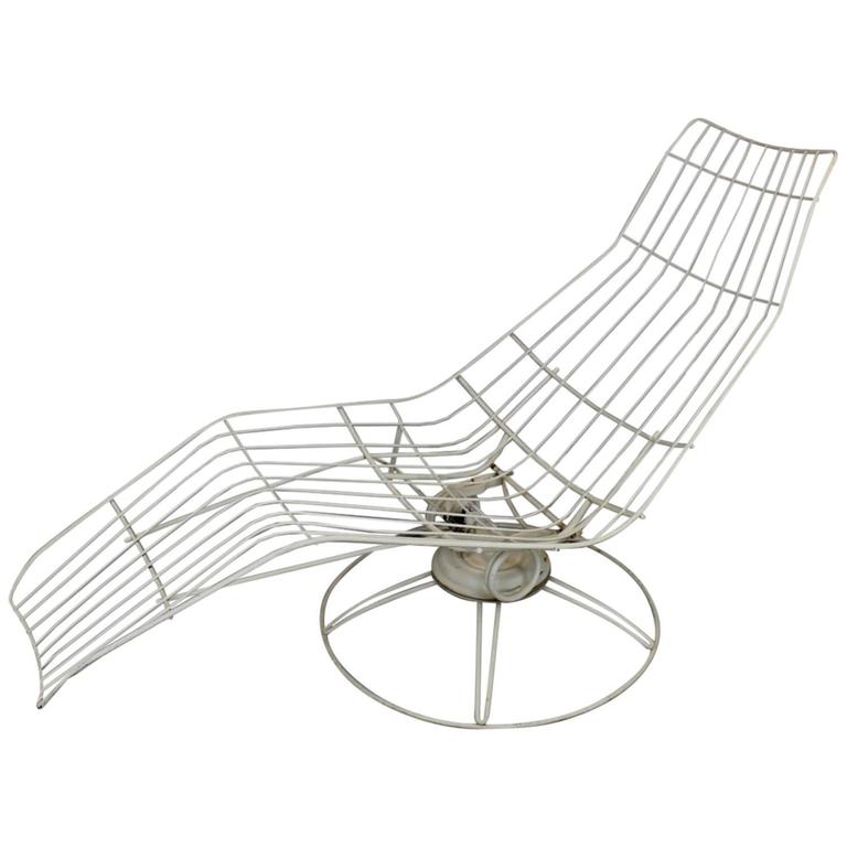 Homecrest Metal Wire Banana Lounge Chair at 1stDibs homecrest lounger, homecrest lounge chair