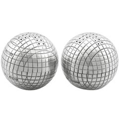 Antique George V Sterling Silver Golf Ball Peppers (1922)