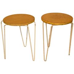 Pair of Florence Knoll #75 Stools 12