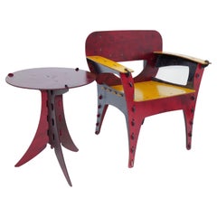 Chaise et table puzzle de David Kawecki