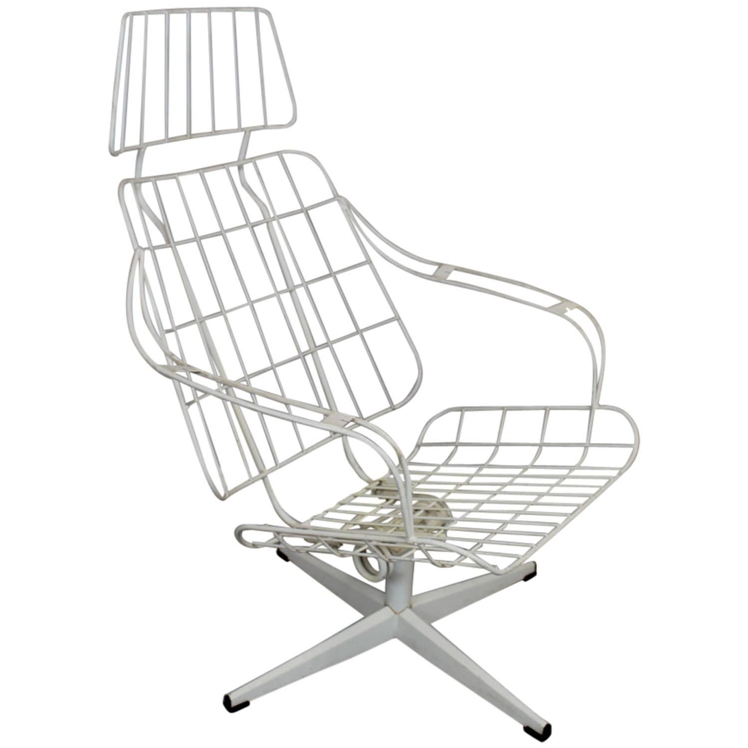 Homecrest Metal Wire Highback Lounge Chair
