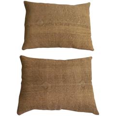 Pair of Hand Woven Pillows 25" x 18"