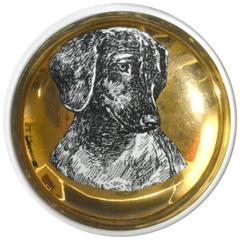 Piero Fornasetti Ashtray of a Dachshund