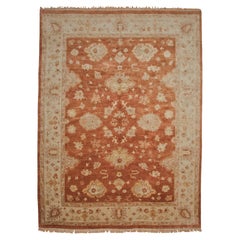 9'x12' Persian Design Tan Floral Rug