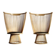 Pareja de sillas Highback "Fan" de Tom Dixon, años 2020