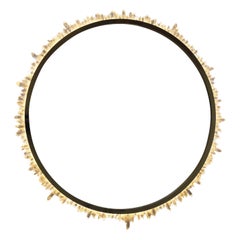 Lámpara Circular de Cristal de Cuarzo y Latón Efecto Rayo de Sol by Christopher Boots