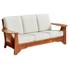 Cushman Furniture, Sofa, Wood, Fabric, USA, 1940s
