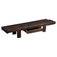 Rustikaler Couchtisch mit Schublade
