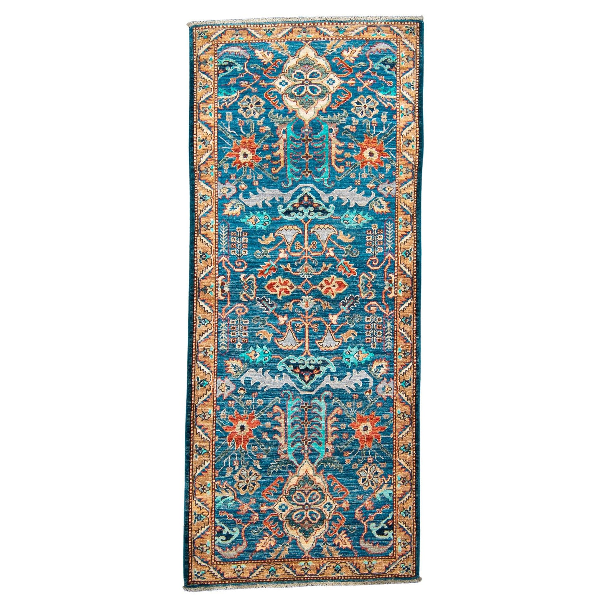 Oriental Hand Knotted Runner Rug 2'7" x 6'4" #6004