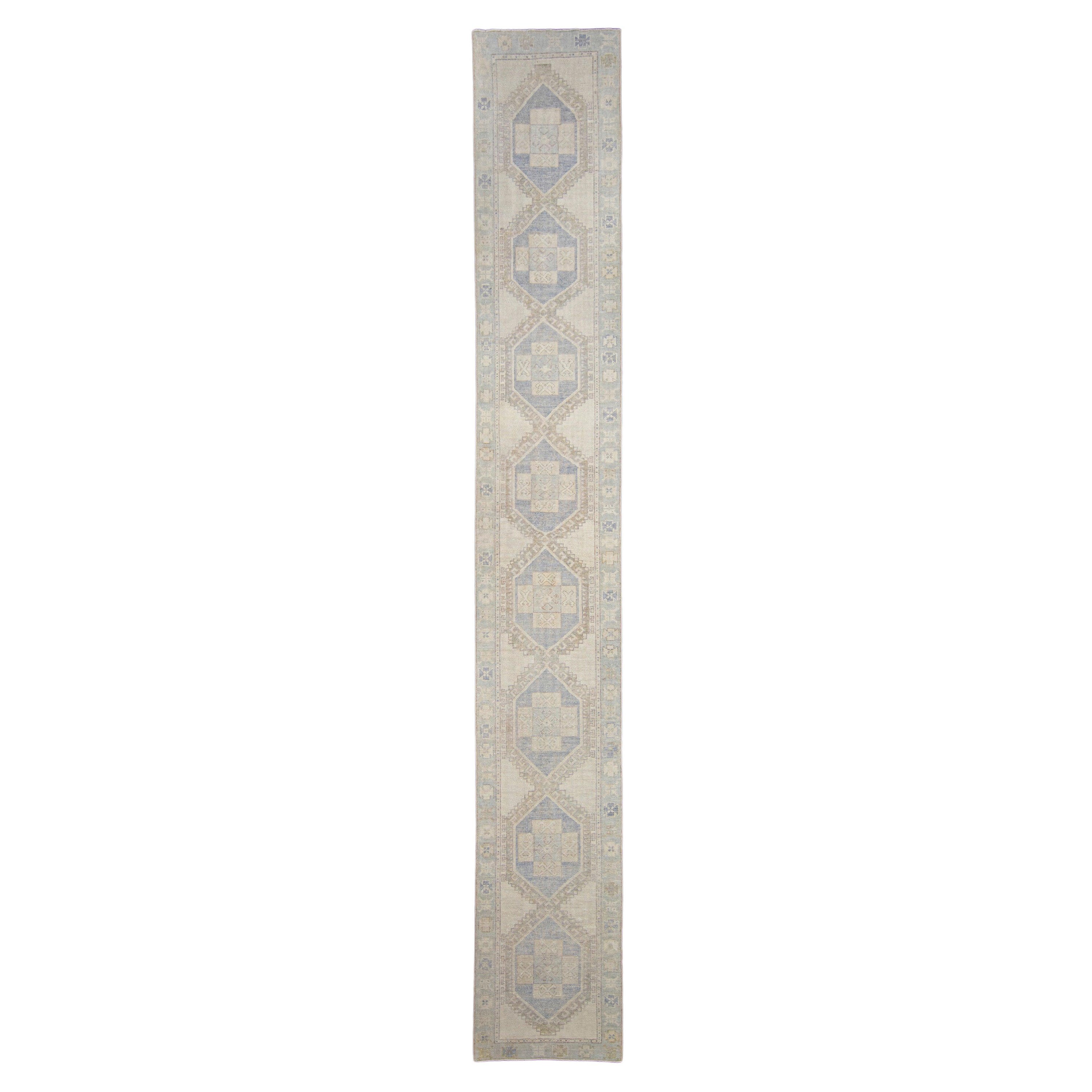 Tappeto Oushak turco Runner 2'10" x 28'4" #11636