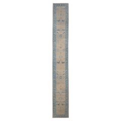 Türkischer Oushak-Teppich-Läufer 3'2" x 22'2" #HS-2015