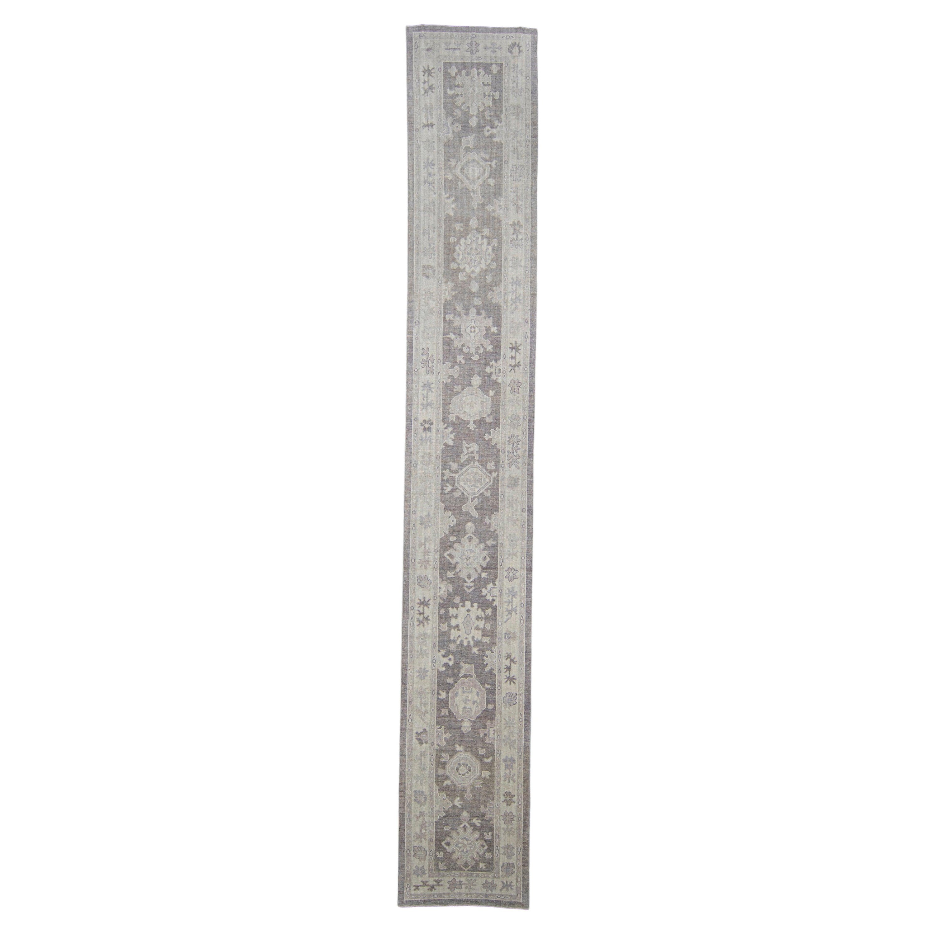 Türkischer Oushak-Teppich-Läufer 2'9" x 18' #6399