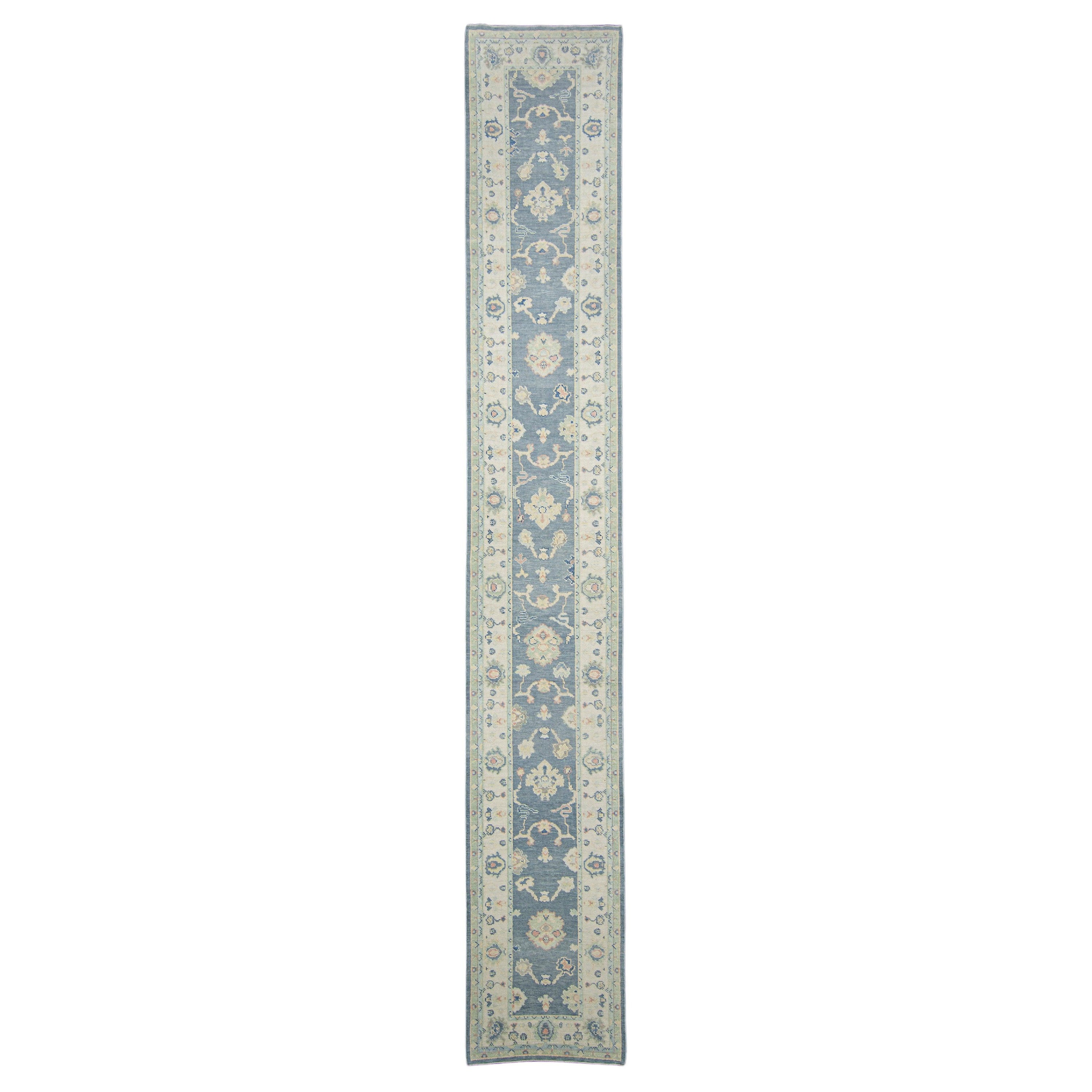 Tappeto Oushak turco Runner 2'10" x 18'6" #7979