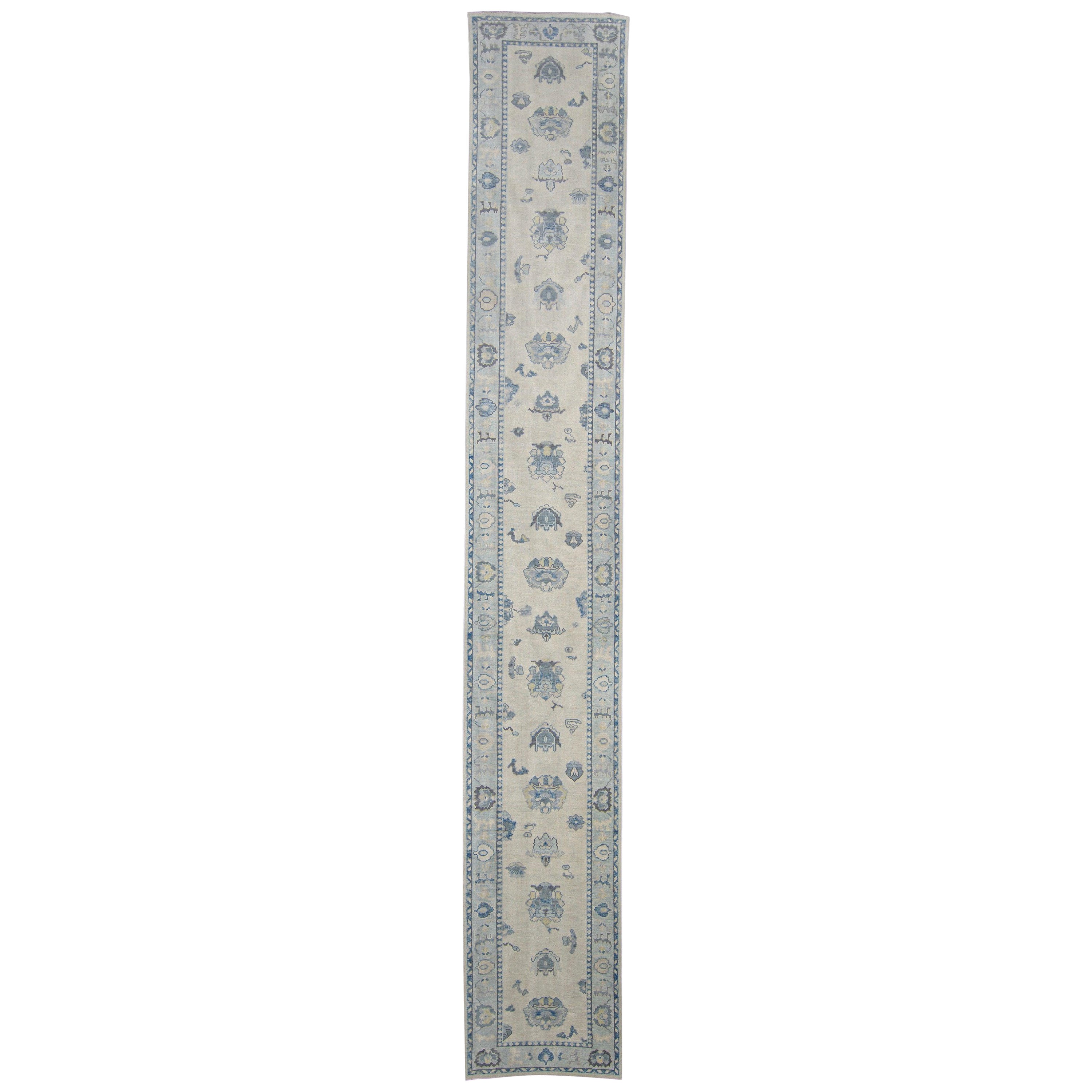 Alfombra Turca Oushak Traves de Mesa 2'11" x 19'2" #7510