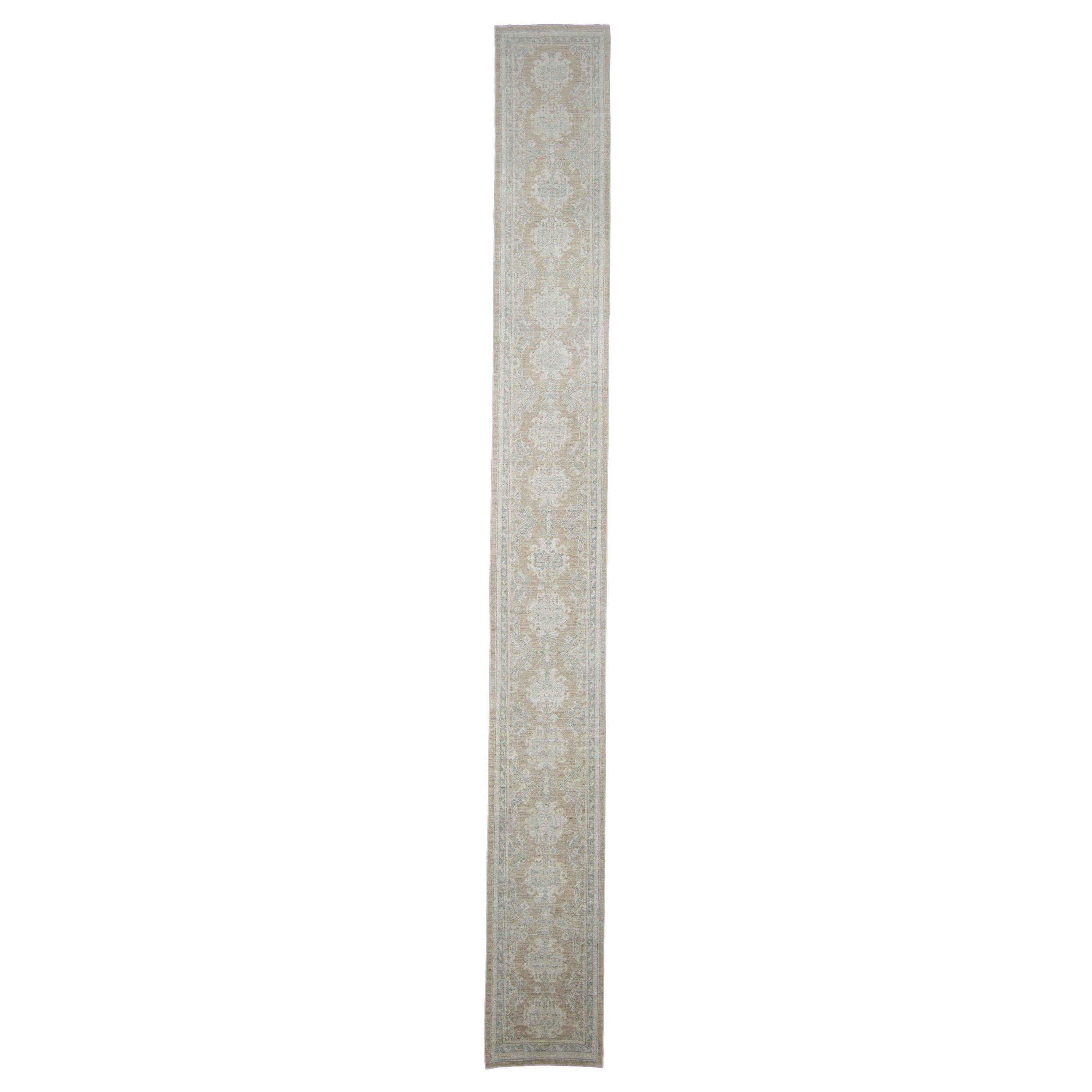Turkish Oushak Rug Runner 2'7" x 23'8" #7363