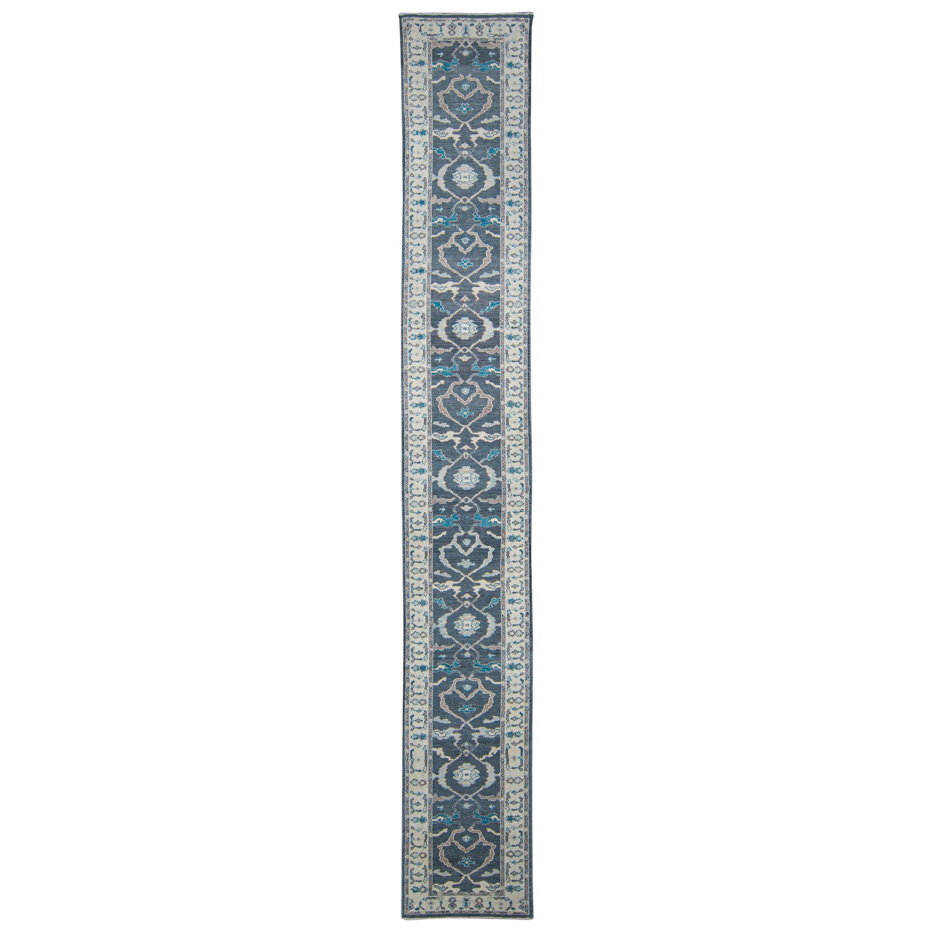 Tappeto Oushak turco Runner 3'2" x 21'5" #5592