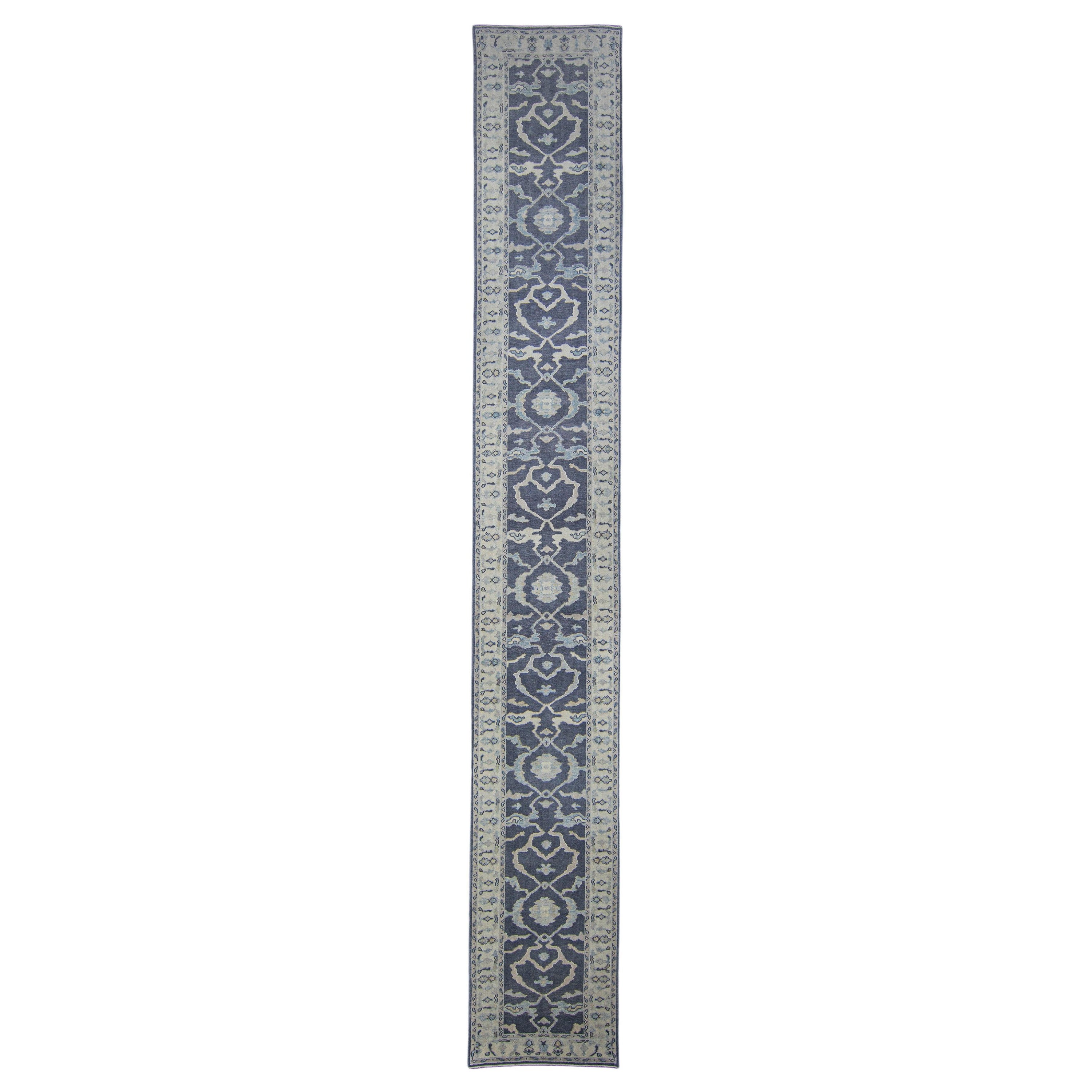Tappeto Oushak turco Runner 3'1" x 21'2" #4765