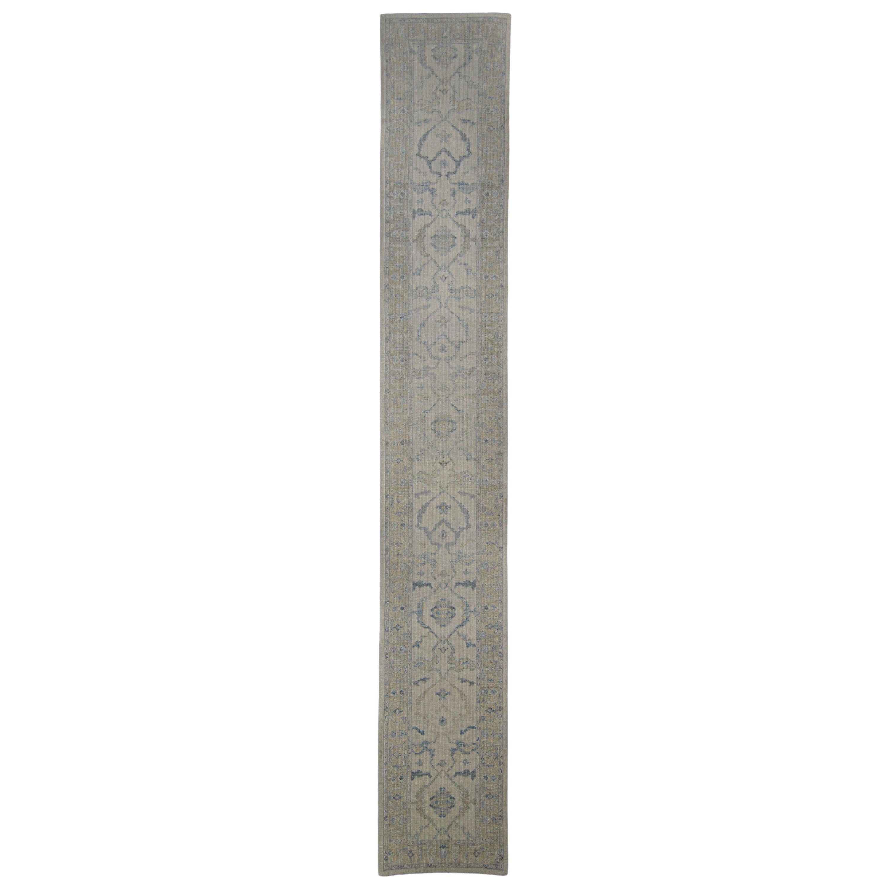 Tappeto Oushak turco Runner 3' x 19'10" #4760