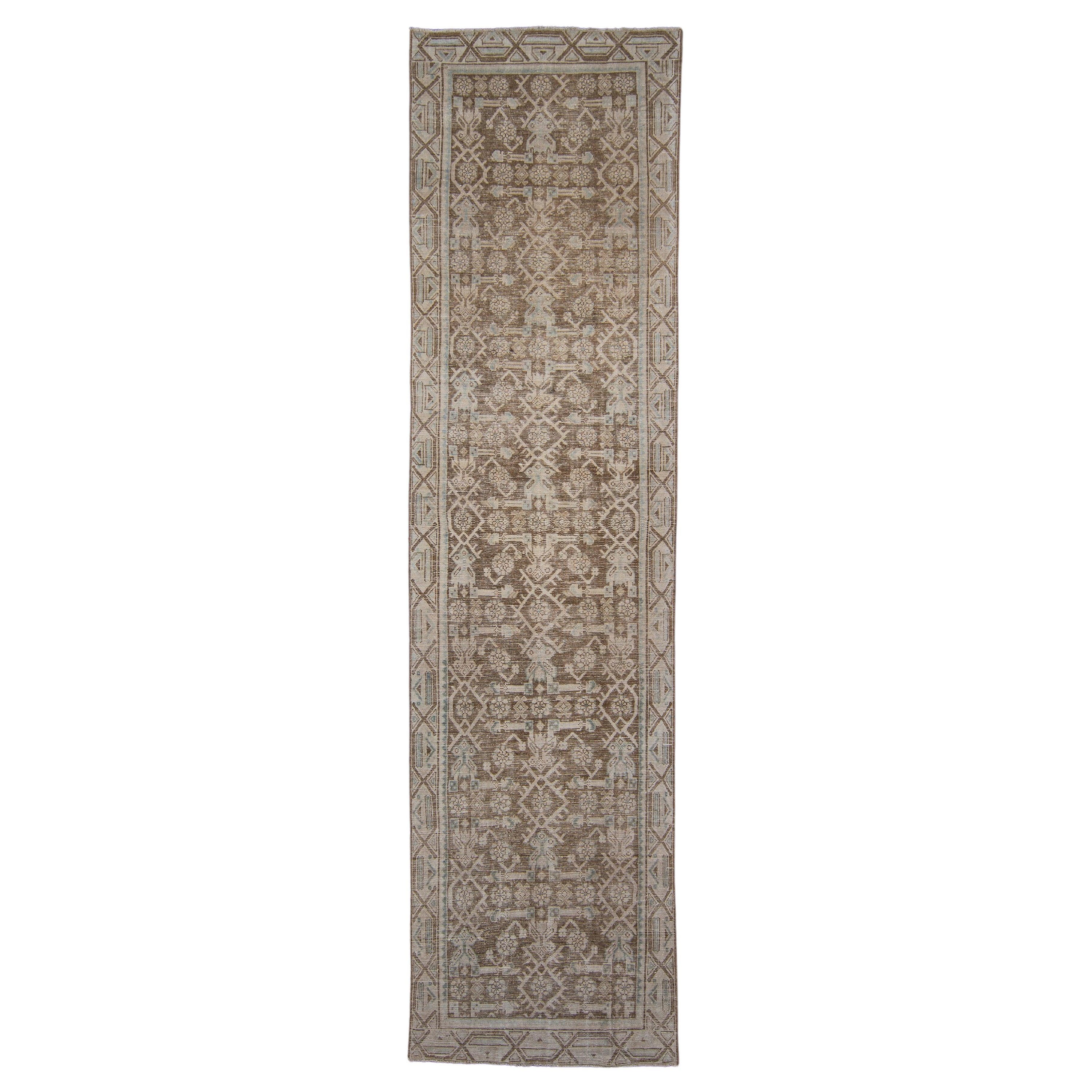 Türkischer Anatolischer Vintage-Teppich 3'3" x 12'6" #5010