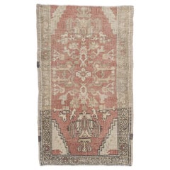 Oriental Hand Knotted Vintage Turkish Mini Rug 1'9" x 2'11" #10001