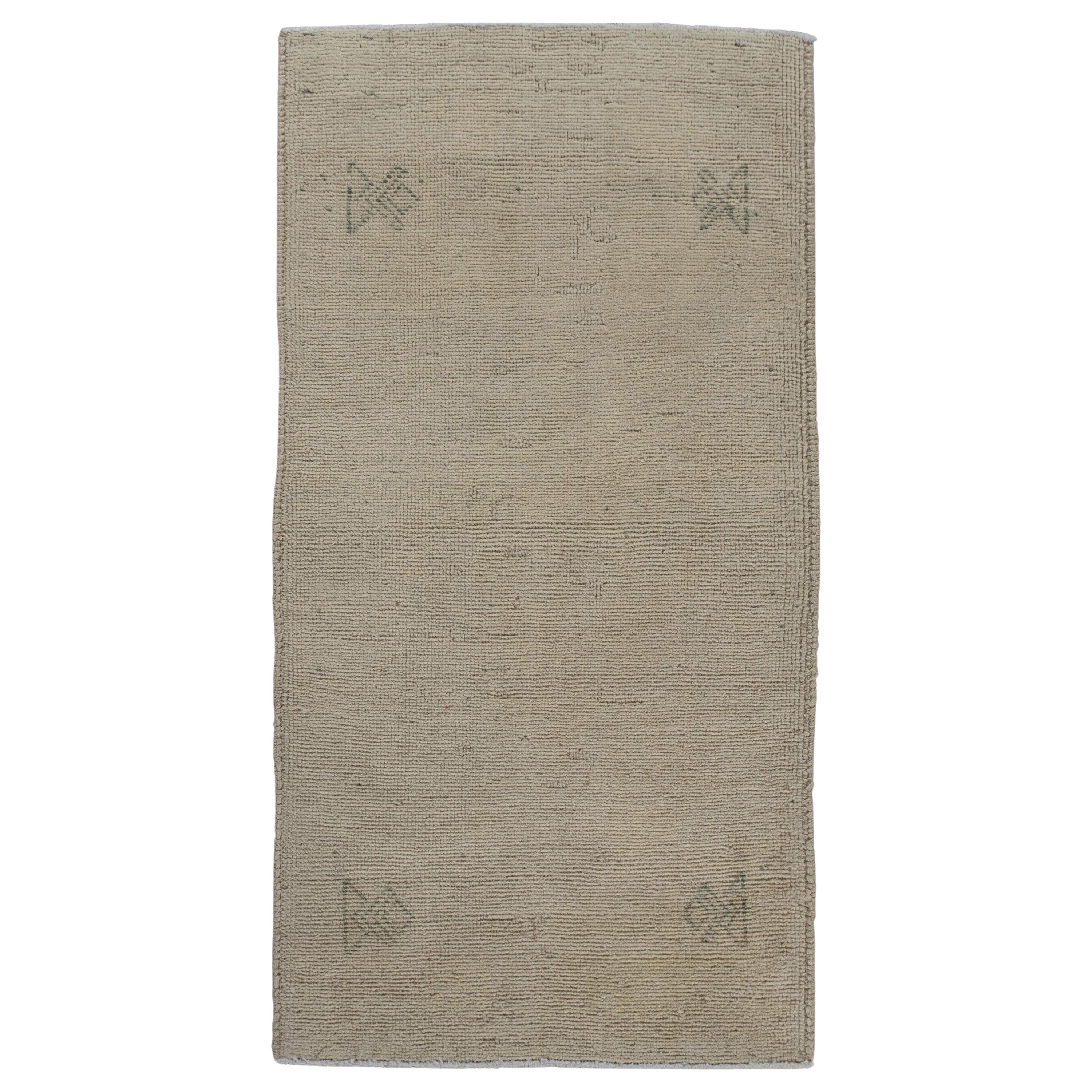 Mini Alfombra Turca Vintage Oriental Anudada a Mano 1'9" x 3'4" #10400