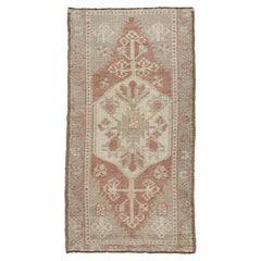 Oriental Hand Knots Rugs Vintage Turkish Mini Rug 1'8" x 3'1" #10579