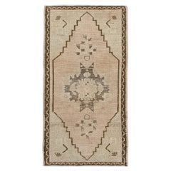 Oriental Hand Knotted Vintage Turkish Mini Rug 1'6" x 2'11" #10645