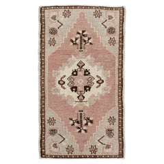 Oriental Hand Knotted Vintage Turkish Mini Rug 1'9" x 3' #10609