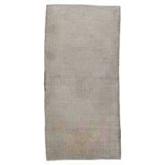 Oriental Hand Knots Rugs Vintage Turkish Mini Rug 1'10" x 3'9" #8297