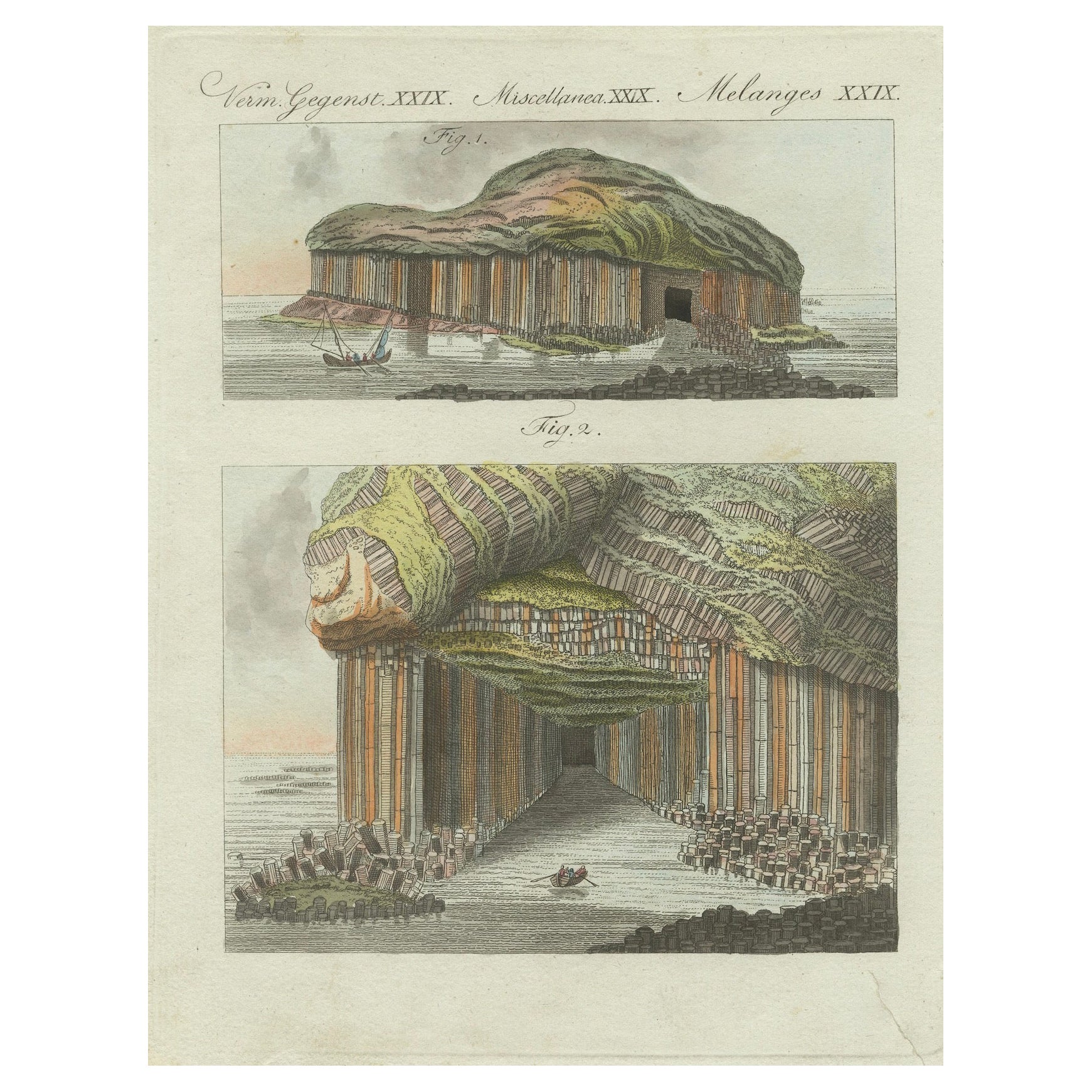 Grotta di Fingal: La Cattedrale della Natura sull'Isola di Staffa in Scozia, 1790