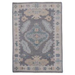 Tappeto Oushak turco 2'5" x 2'11" #11512