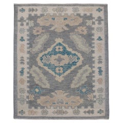Tappeto Oushak turco 2'5" x 2'11" #11500