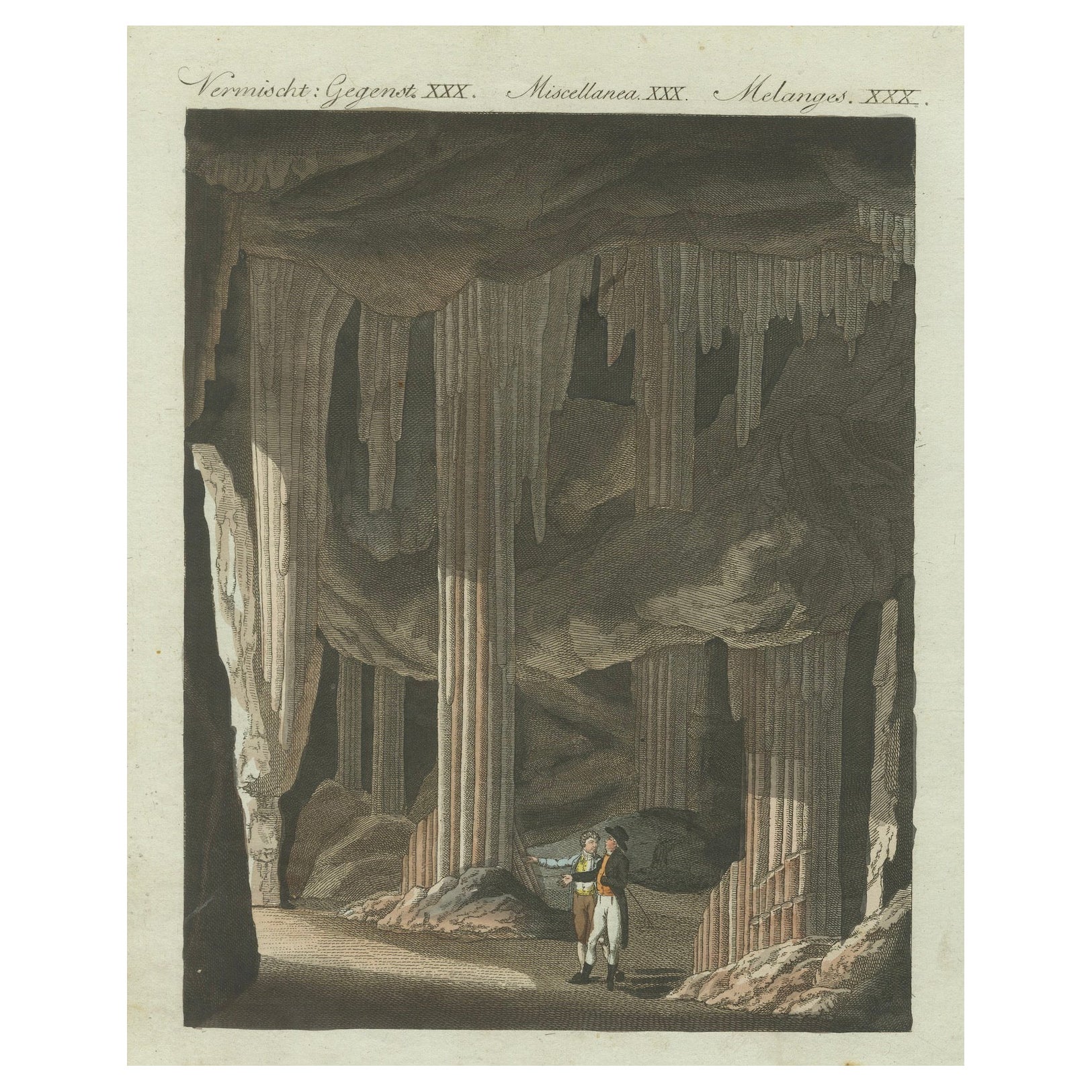 Erkundung der Stalactit-Kavernen in der Nähe von Slains: Ein natürliches Wunder Schottlands, 1798
