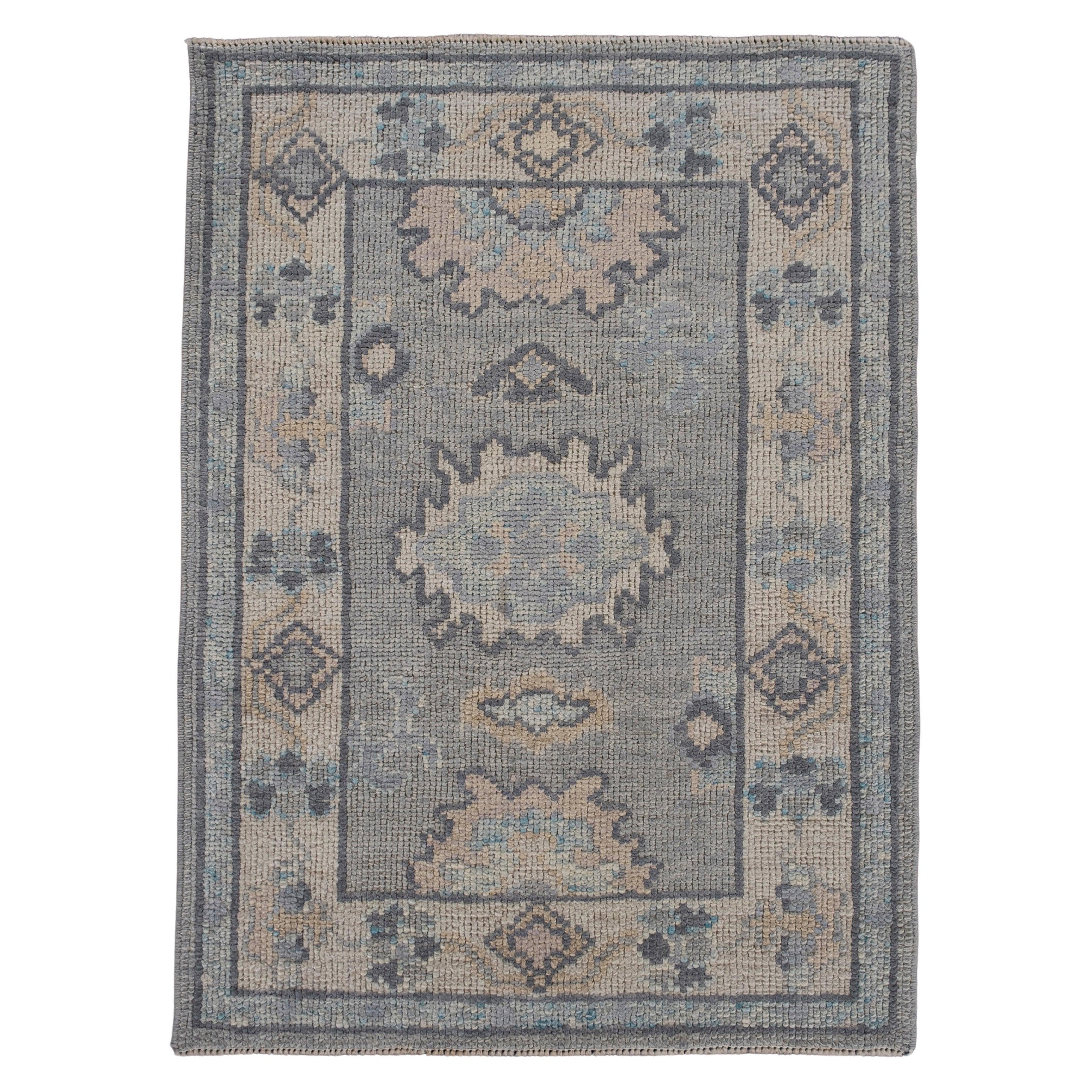 Turkish Oushak Rug 2'3" x 3'1" #11509 For Sale